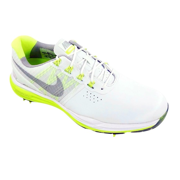 Nike Women's Lunar Control 3 White/Volt/Silver Golf Shoes 704676-101 - Picture 1 of 3